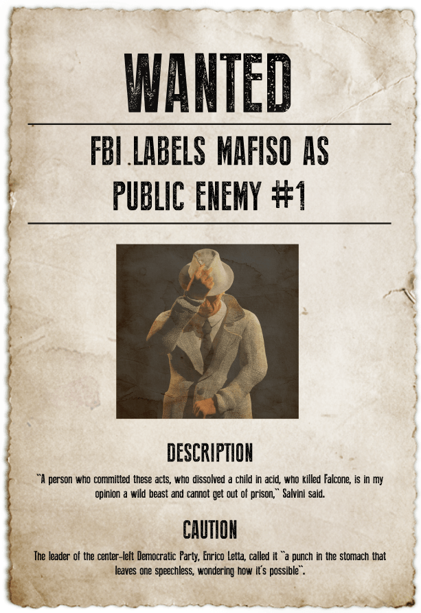 Mafioso wanted